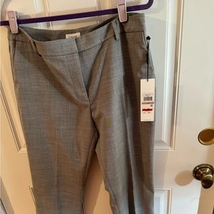 NWT Calvin Klein Woman’s Petite Size 12 Light Grey Dress Pants.